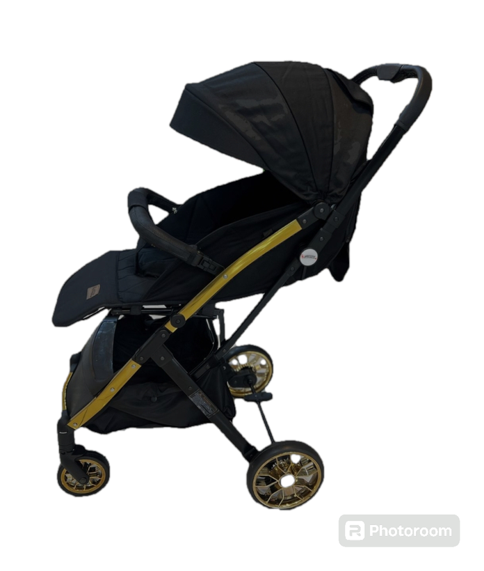 کالسکه مسافرتی بیبی استار baby 5 pro (چرخ بزرگ رینگ طلایی)