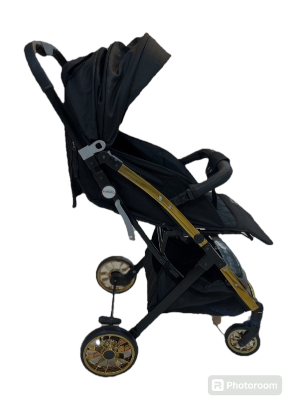 کالسکه مسافرتی بیبی استار baby 5 pro (چرخ بزرگ رینگ طلایی)